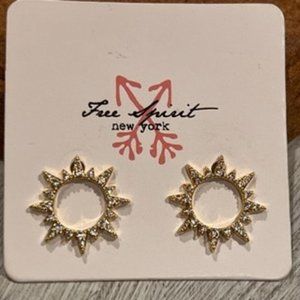 Gold Sun Earrings